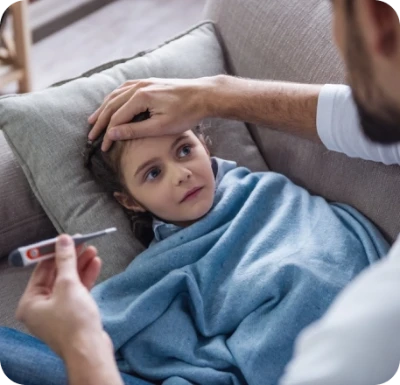 Photo of a sick child